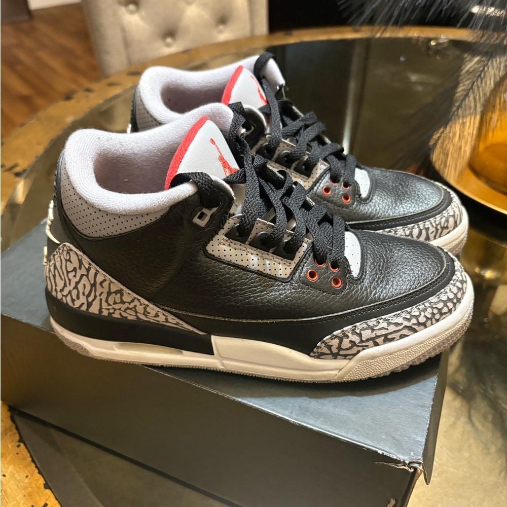 Jordan Kids Black and White Sneakers